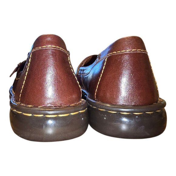 NWOT - BORN Mindy Brown Leather Slip On Loafers sz 8.5 - Picture 5 of 9